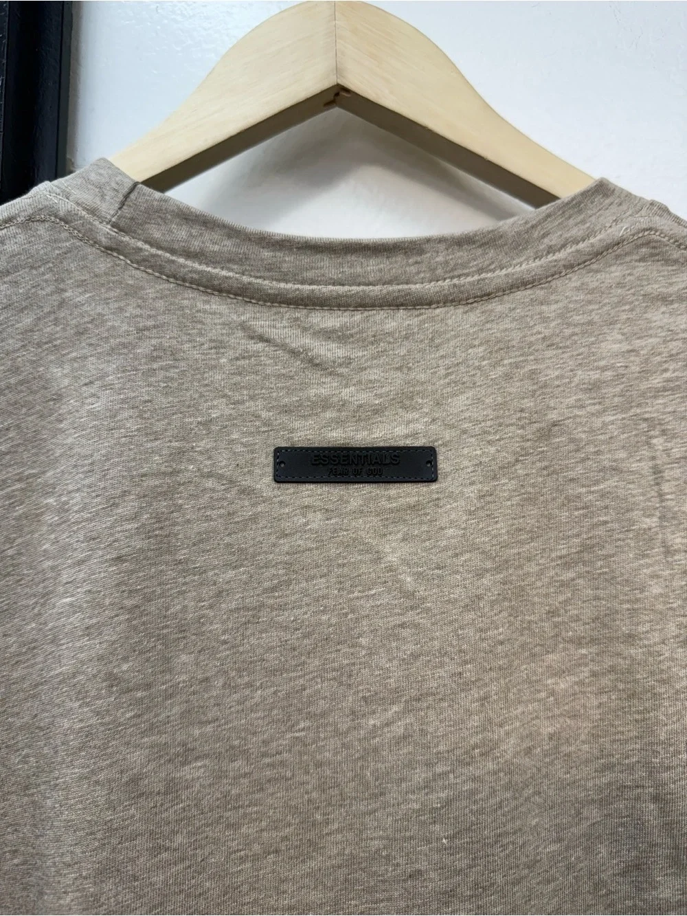 Fear of God Essentials Taupe Graphic Logo Short Sleeve Tee - Picture 4 of 9